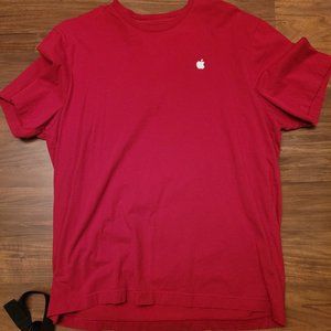Authentic Apple Shirt - large red short sleeve